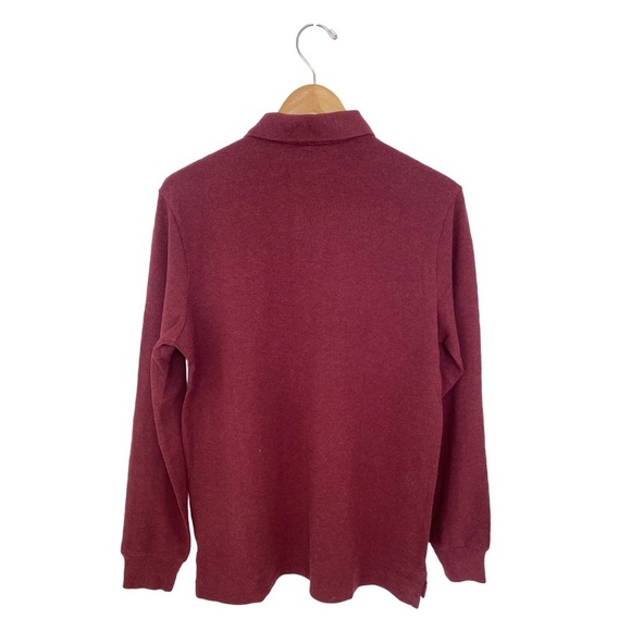 Polo Ralph Lauren Men’s Classic Fit Long-Sleeve Wine Maroon Polo Size Small NWT - Picture 5 of 10